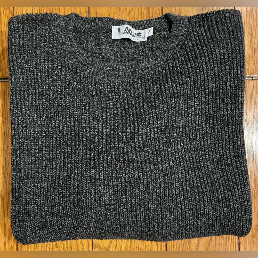 EUC LAVANE Men’s crewneck sweater, black, size XXL